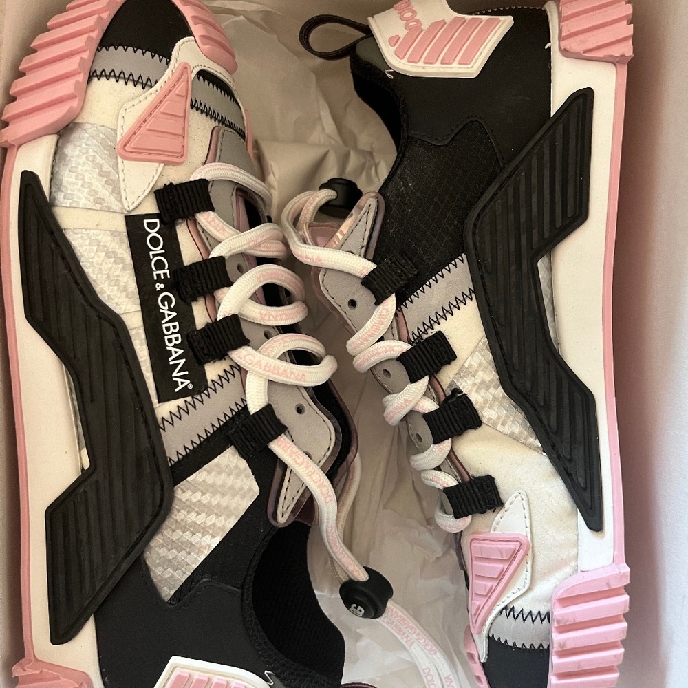 Size 7 - Dolce&Gabbana sneakers NS1 Black/Pink